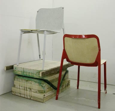 Cardboard prototype chairs for Wilkhahn. The plan is to make them using machinery from the automative industry