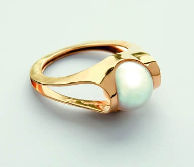 Oyster ring, 2007, for Jens Biegel, designed with the help of Diez’s jewellery designer wife