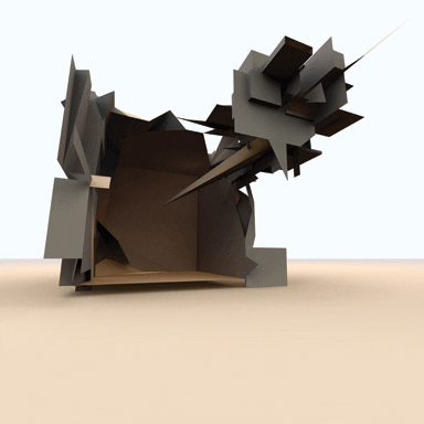 The forms of Alex Dragulescu’s Spam sculptures were created by the contents of junk emails