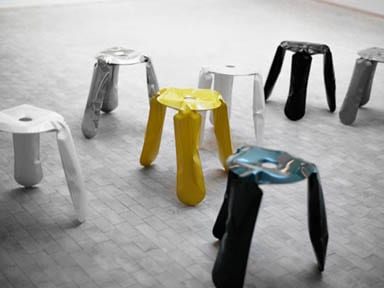 Oskar Zieta’s Plopp stool for Danish manufacturer Hay