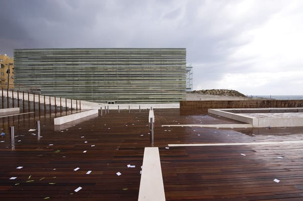 Shared communal space adjoins the centre that overlooks the sea