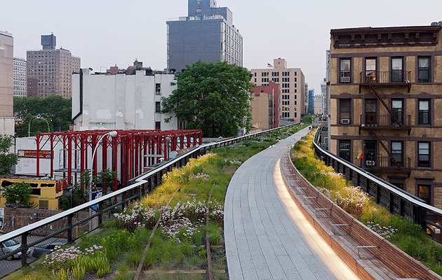 High Line radial bench