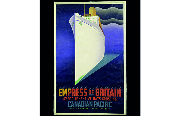 Empress of Britain colour lithograph poster for Canadian Pacific Railways J.R. Tooby London 1920 31 Victoria and Albert Museum London