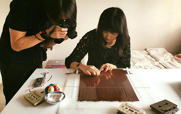 Cassette Tape Weaving Singapore Design Week ICON
