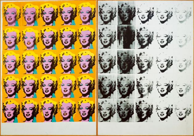 Andy Warhol, Marilyn Diptych, 1962. Tate. © 2020 The Andy Warhol Foundation for the Visual Arts, Inc. Licensed by DACS, London.