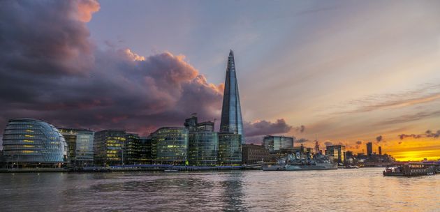 The Shard by Renzo Piano on the London skyline