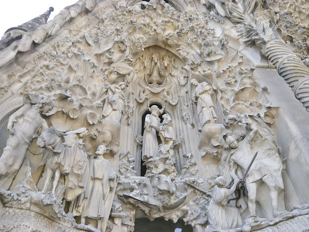 Sagrada Familia's Nativity Facade. Photo by Flickr user Andy Mitchell