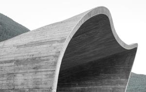 sculptural portal to ring road tunnel in south tyrol, italy - iconeye.com