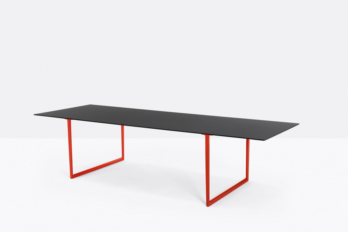Table with red legs