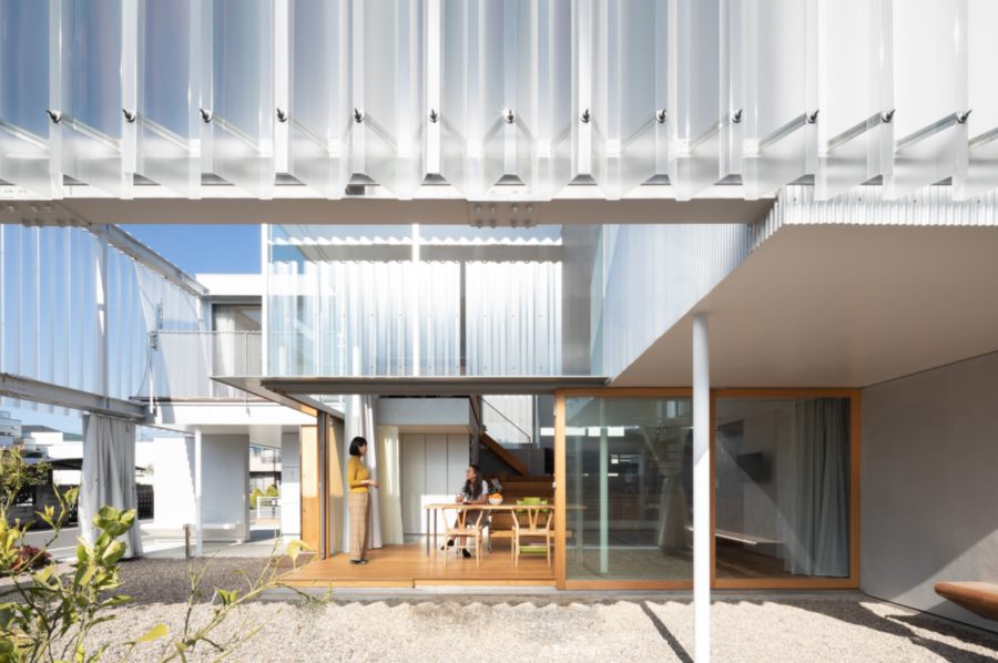 architecture, building, residential architecture, japan, kach architecture, polycarbonate facade, iconeye, ICON magazine