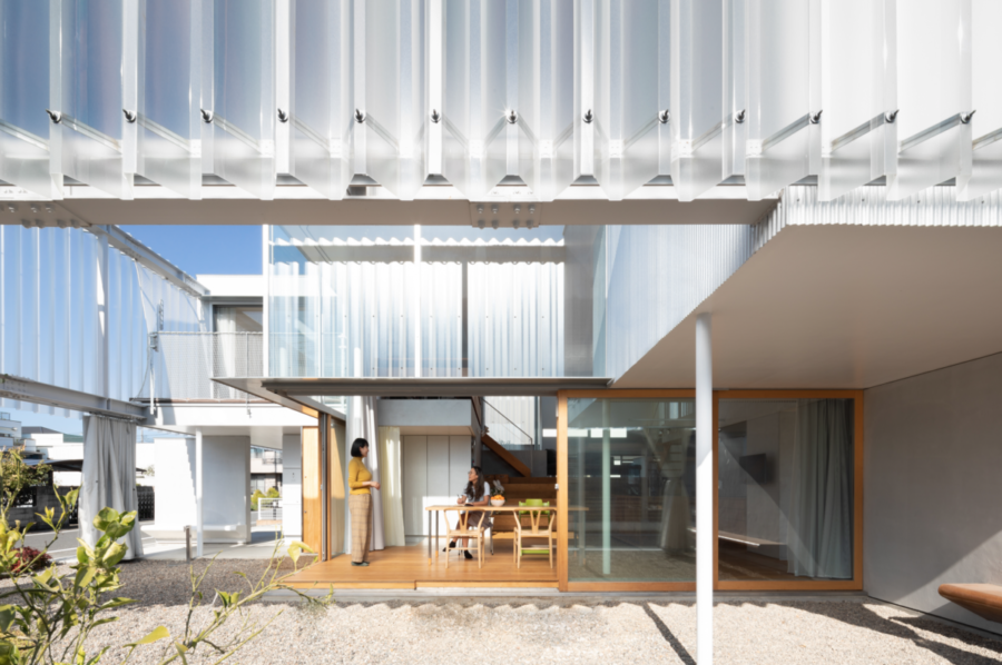 architecture, building, residential architecture, japan, kach architecture, polycarbonate facade, iconeye, ICON magazine