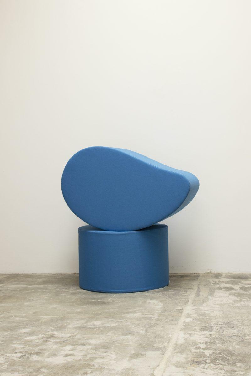 blue sculpture object